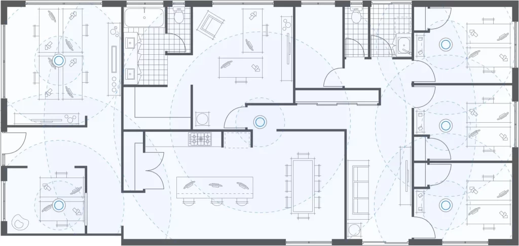 WiFi Comunitario edificios 5 planos wi fi